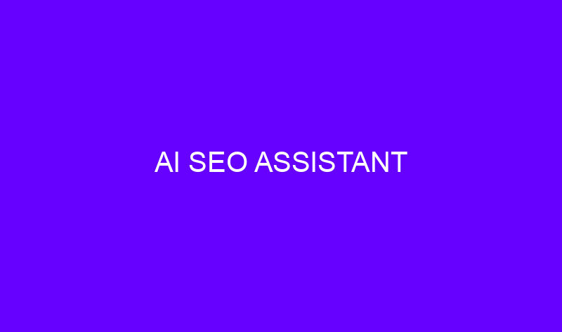 ai seo assistant 18533 800x473 - AI SEO Assistant