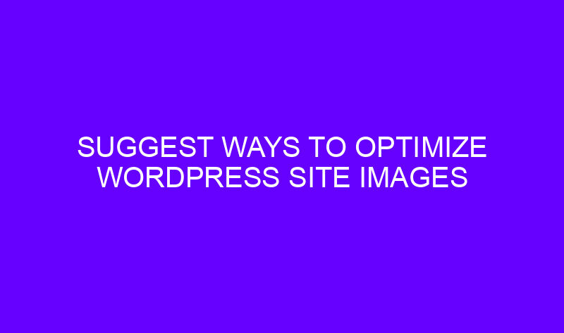 suggest ways to optimize wordpress site images and media 20465 1 800x473 - Suggest ways to optimize Wordpress site images and media