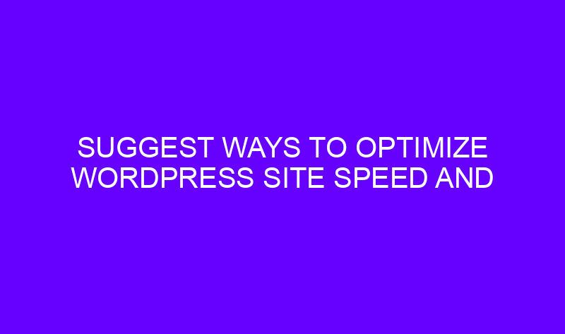 suggest ways to optimize wordpress site speed and performance 20456 1 800x473 - Suggest ways to optimize Wordpress site speed and performance